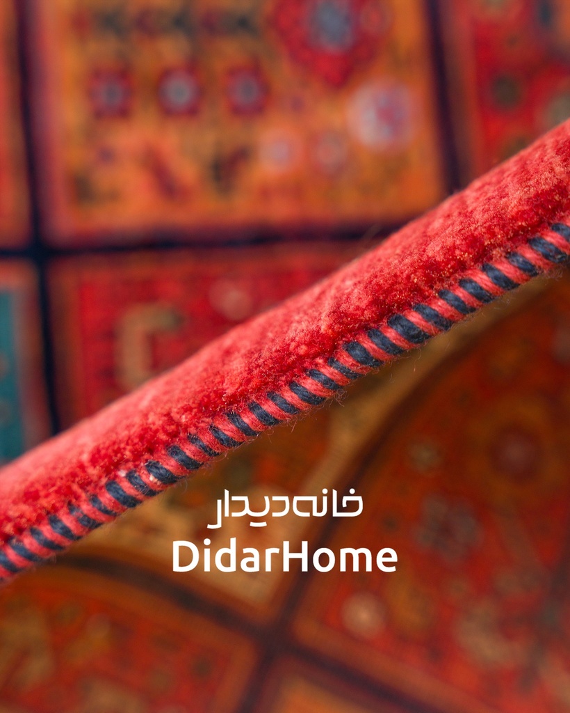 فرش دستباف قشقایی طرح خشتی ذرع و نیم