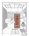 کناره دستباف بیجار طرح هزارگل
