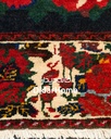فرش دستباف آنتیک بختیاری طرح ترنجی سه متری
