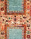 فرش دستباف قشقایی طرح کفساده ۰/۶۱ متری