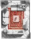 فرش دستباف بیجار طرح افشان ۶/۲۱ متری
