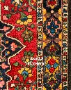 فرش دستباف آنتیک بختیاری طرح ترنجی ۳/۱۹ متری