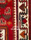 فرش دستباف آنتیک بختیاری طرح ترنجی ۳/۱۴ متری