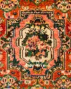 فرش دستباف آنتیک بختیاری طرح ترنجی ۴/۲۸ متری