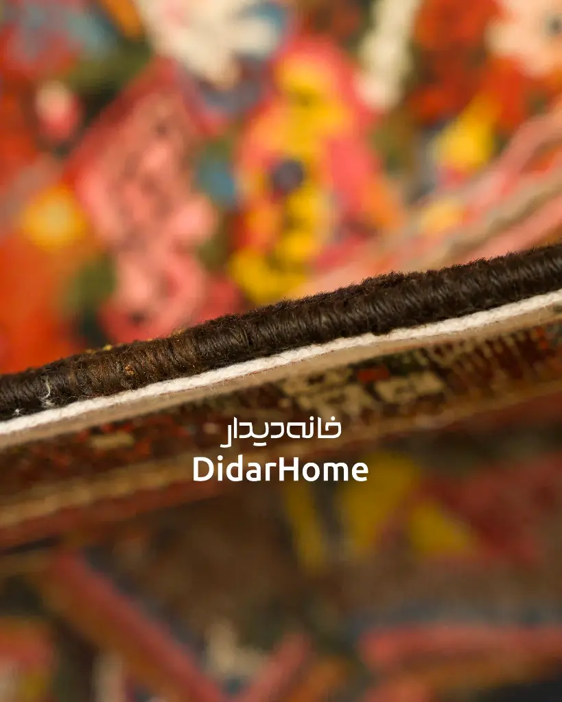 فرش دستباف آنتیک بختیاری طرح ترنجی ۴/۱۷ متری