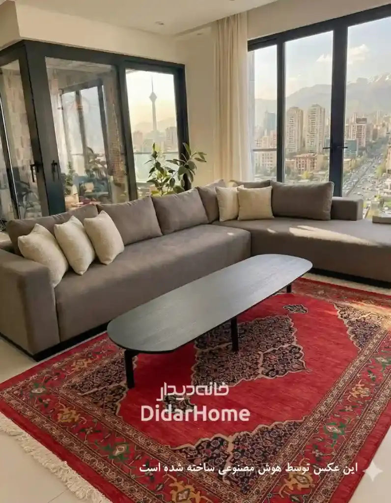 فرش دستباف بیجار طرح ترنجی ۴/۸۷ متری
