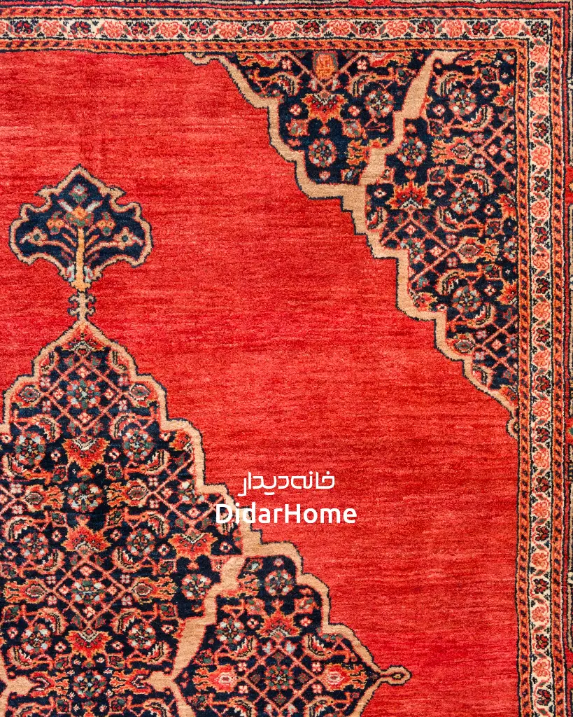 فرش دستباف بیجار طرح ترنجی ۴/۸۷ متری