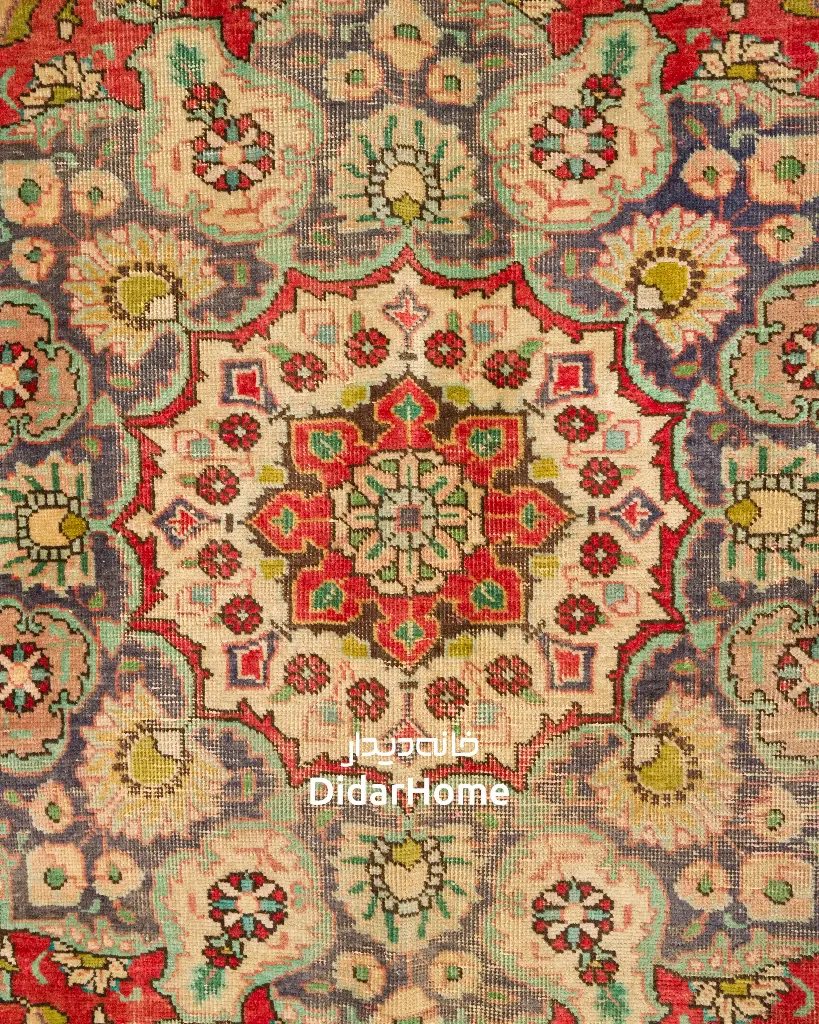 فرش دستباف مدرن تبریز طرح ترنجی ۷/۸۶ متری