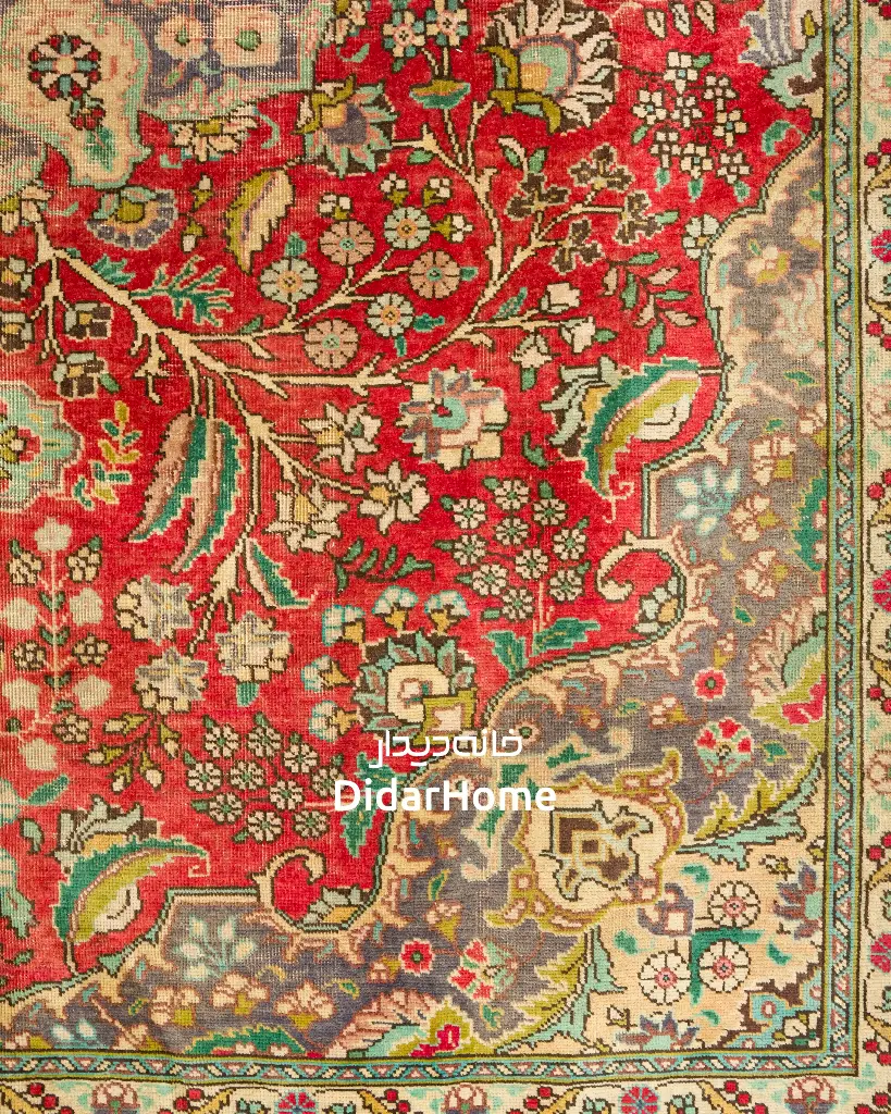 فرش دستباف مدرن تبریز طرح ترنجی ۷/۸۶ متری