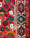 فرش دستباف آنتیک بختیاری طرح افشان ۱/۵۸ متری
