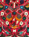 فرش دستباف آنتیک بختیاری طرح افشان ۱/۵۸ متری