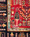 فرش دستباف قشقایی طرح درخت زندگی ۹/۱۵ متری