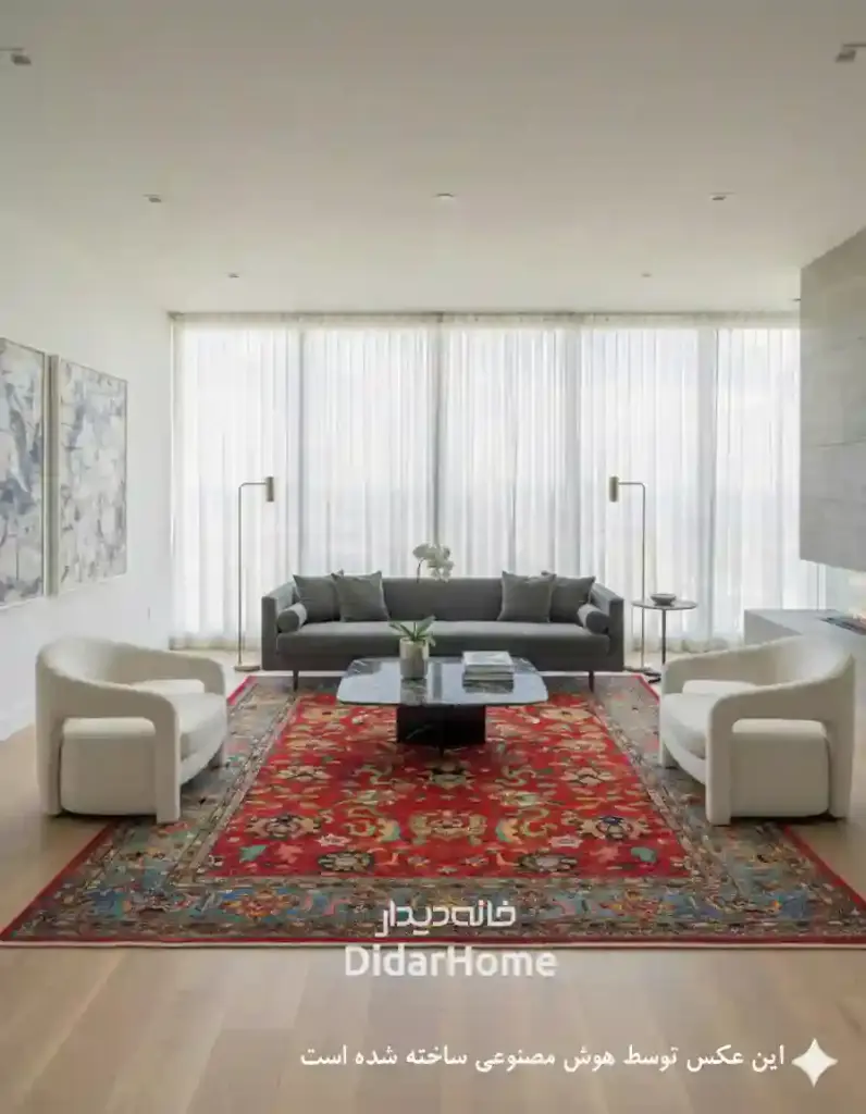 فرش دستباف سلطان آباد طرح افشان ۱۰/۸۱ متری (زیگلر محل)