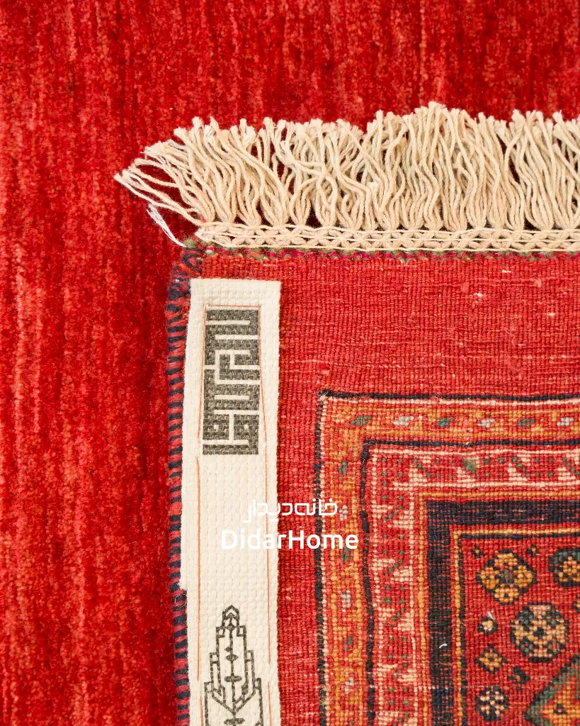 فرش دستباف قشقایی طرح کفساده ۷/۱۷ متری