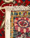 فرش دستباف آنتیک بختیاری طرح گلدانی ۲/۹۸ متری