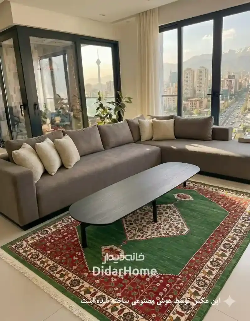 فرش دستباف قشقایی طرح ترنجی ۴/۵۴ متری
