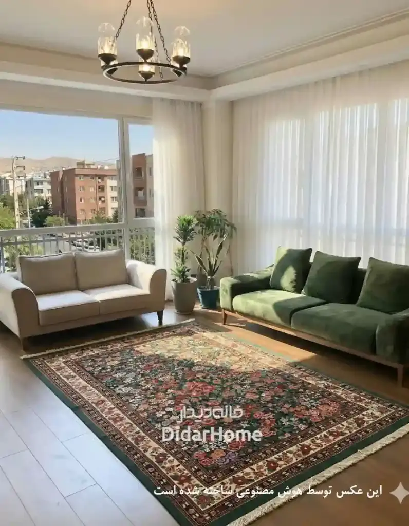 فرش دستباف بیجار طرح هزارگل ۶/۶۲ متری