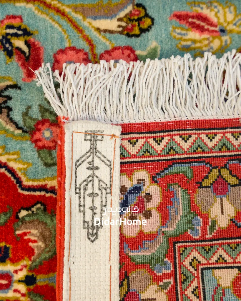 کناره دستباف قم طرح ترنجی