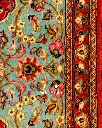 کناره دستباف قم طرح ترنجی