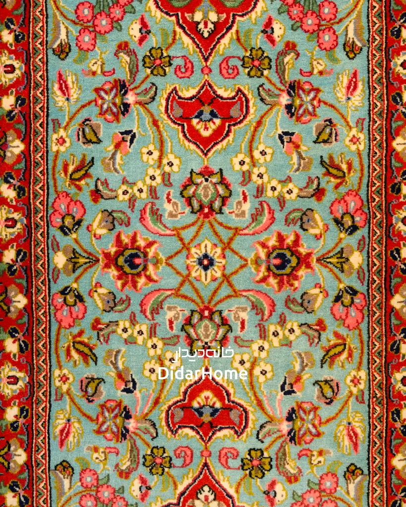 کناره دستباف قم طرح ترنجی