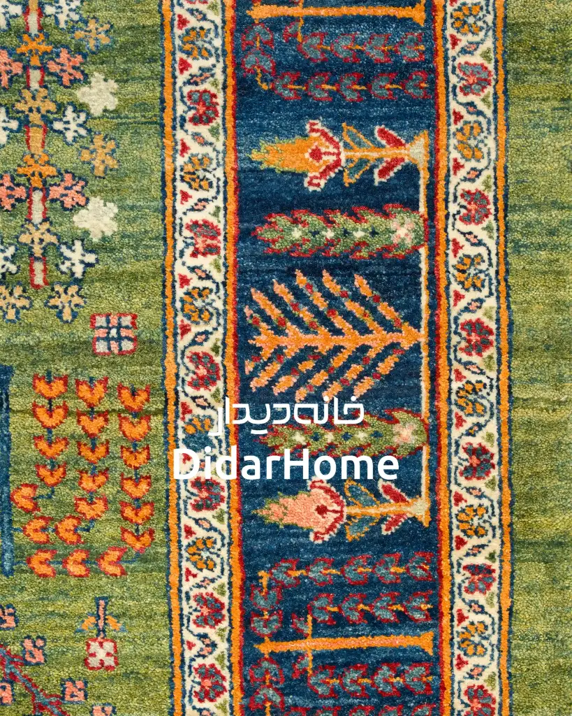 فرش دستباف قشقایی طرح درخت زندگی ۶/۲۱ متری