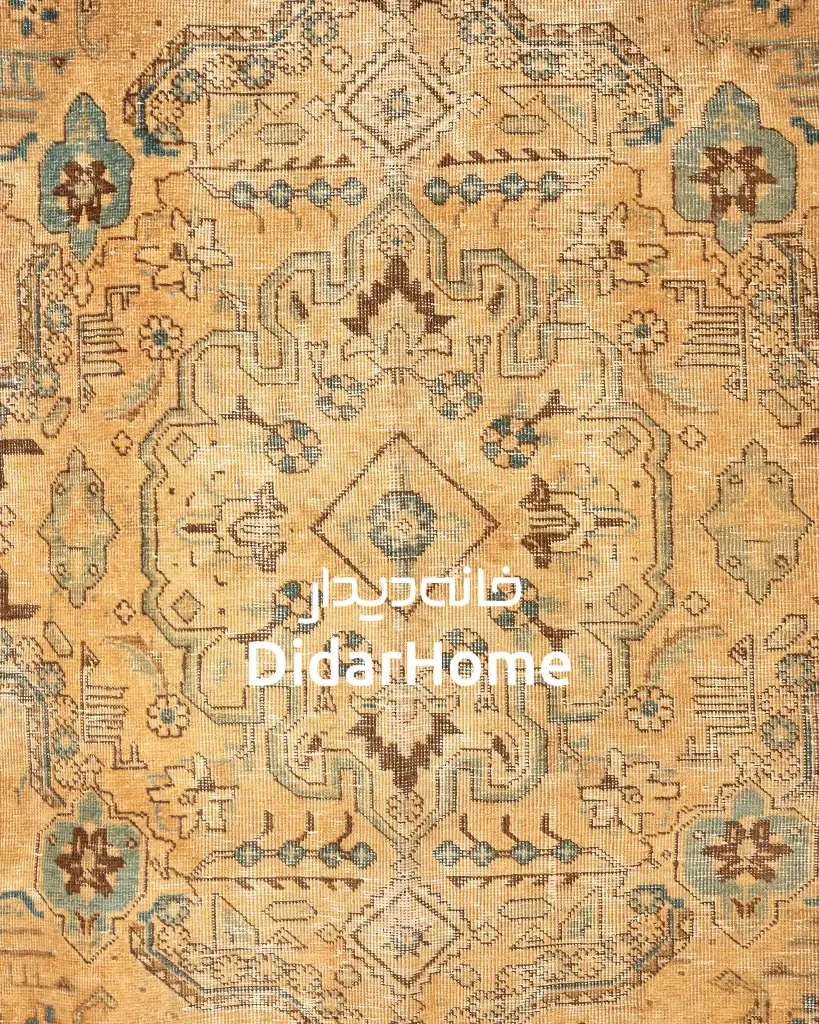 فرش دستباف مدرن تبریز طرح ترنجی ۶/۹۱ متری