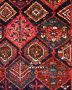 فرش دستباف آنتیک بختیاری طرح بندی ۴/۷۴ متری