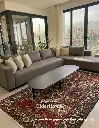 فرش دستباف آنتیک بختیاری طرح خشتی ۴/۴۶ متری