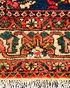 فرش دستباف آنتیک بختیاری طرح خشتی ۳/۳۵ متری
