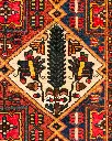فرش دستباف آنتیک بختیاری طرح بندی ۳/۱۰ متری