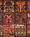 فرش دستباف آنتیک بختیاری طرح خشتی ۳/۲۳ متری