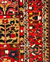 فرش دستباف آنتیک بختیاری طرح خشتی ۳/۱۵ متری