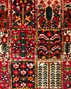 فرش دستباف آنتیک بختیاری طرح خشتی ۲/۹۷ متری