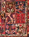 فرش دستباف آنتیک بختیاری طرح خشتی ۲/۹۰ متری
