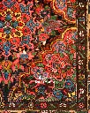 فرش دستباف آنتیک بختیاری طرح ترنجی ۳/۱۱ متری