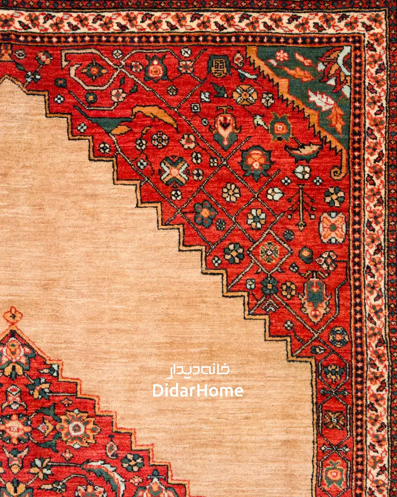 فرش دستباف بیجار طرح ترنجی ۴/۴۰ متری