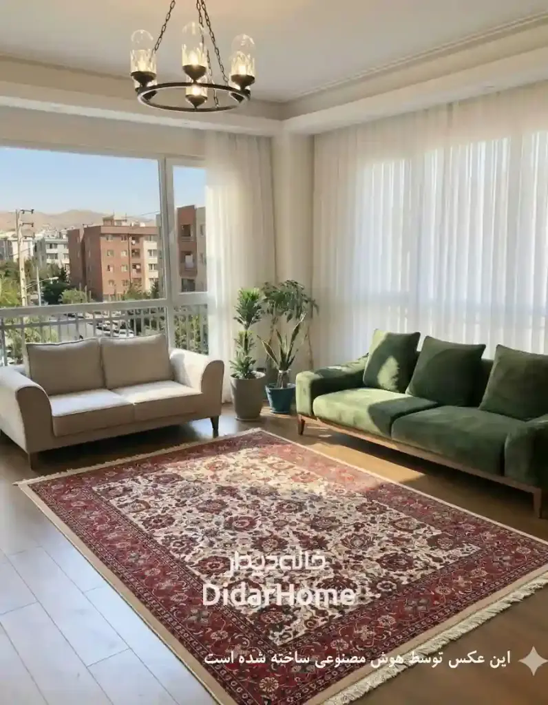 فرش دستباف بیجار طرح افشان ۶/۵۲ متری