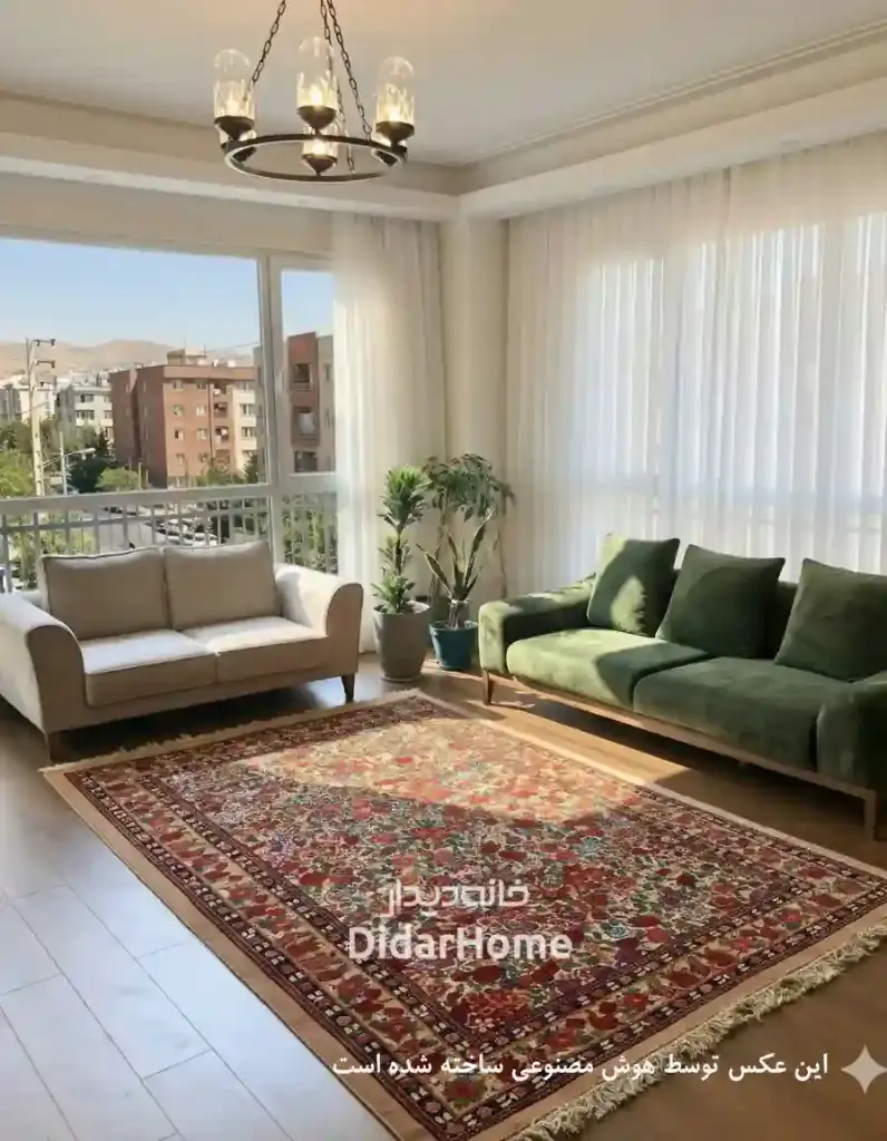 فرش دستباف بیجار طرح هزارگل ۶/۶۱ متری