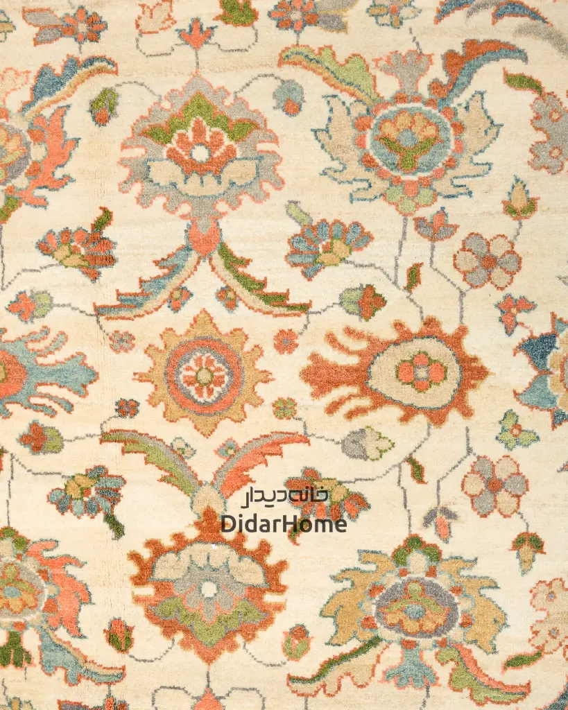 فرش دستباف سلطان آباد طرح افشان ۹/۴۳ متری (زیگلر محل)