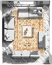 فرش دستباف سلطان آباد طرح افشان ۹/۶۲ متری (زیگلر محل)