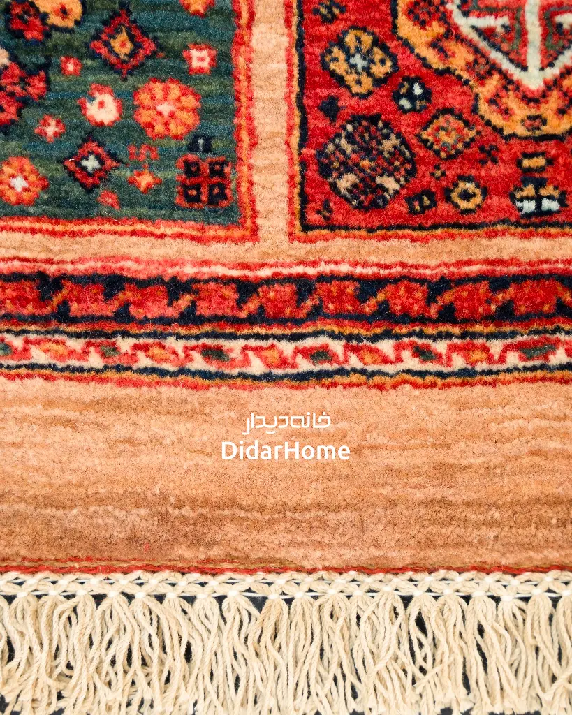 فرش دستباف قشقایی طرح کفساده ۳/۲۸ متری
