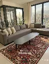 فرش دستباف آنتیک بختیاری طرح خشتی ۴/۹۶ متری