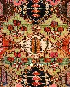 فرش دستباف آنتیک بختیاری طرح قابی ۵/۴۱ متری