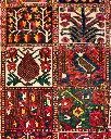 فرش دستباف آنتیک بختیاری طرح خشتی ۵/۹۷ متری