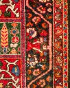 فرش دستباف آنتیک بختیاری طرح خشتی ۵/۰۷ متری
