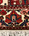 فرش دستباف آنتیک بختیاری طرح خشتی ۶/۹۹ متری