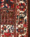 فرش دستباف آنتیک بختیاری طرح خشتی ۶/۹۹ متری