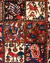 فرش دستباف آنتیک بختیاری طرح خشتی ۶/۹۹ متری