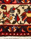 فرش دستباف آنتیک بختیاری طرح خشتی ۷/۰۷ متری