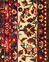 فرش دستباف آنتیک بختیاری طرح خشتی ۷/۰۷ متری